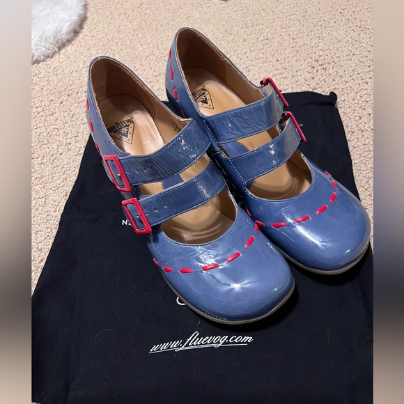 John Fluevog OPERETTAS CAVALIERI DOUBLE STRAP MARY JANE SZ 10.5  Made - Picture 13 of 13